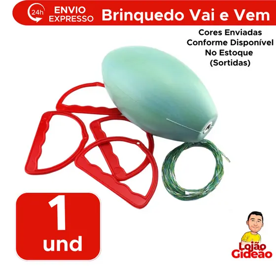 Brinquedo Vai E Volta Infantil Vai E Vem De plástico Antigo Clássico Divertido Sortido