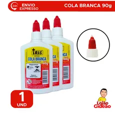 Cola Branca Líquida 90g Para Artesanato Escola Papelaria e Escritório