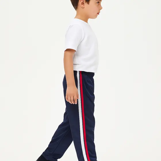 Calca Infantil Juvenil Helanca com Faixa Lateral Forrada Uniforme Escolar Tecido Premium Unissex