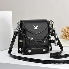 Bolsa Feminina Porta Celular Com Transversal Feminina Passeio Detalhe Borboleta [dx20206]