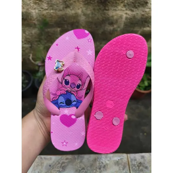 Lançamento Sandália Chinelo Infantil decorados Menina Blogueirinha Stitch Lilo Disney personagens - OFERTA RELAMPAGO.!