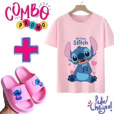 🥇Sandália slide nuvem Stitch e Lilo infantil Feminino chinelo direto da fabrica Camiseta Camisa Blusa ⭐⭐⭐⭐⭐