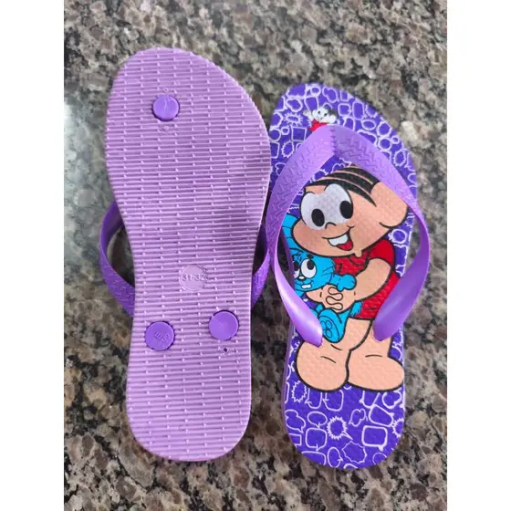Chinelo Infantil Estampado Slim Menina 25/26 27/28 29/30 31/32 Minnie Patrulha canina Stitch Monica