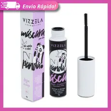 Máscara de Cílios Rímel No Panda Vizzela Alonga Volumão 5g Preto Vegano
