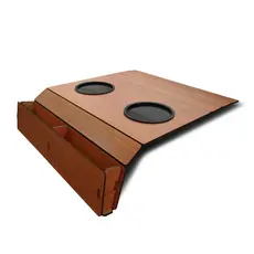 Apoio para copos e porta controle carvalho 3mm