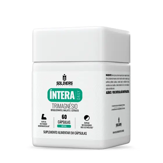 Trimagnésio 60 caps Softgel Bisglicinato Relaxamento Sono Íntera Focus Magnésio - Soldiers