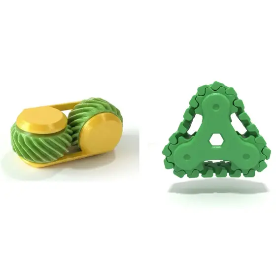 Engrenagem Triângulo + Spinner Engrenagem Anti-stress 3d