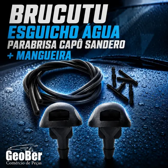 Brucutu Esguicho aGUA parabrisa Capo Sandero + Mangueira
