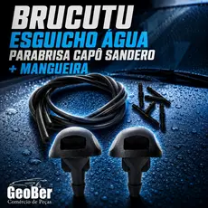 Brucutu Esguicho aGUA parabrisa Capo Sandero + Mangueira