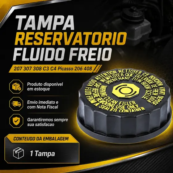 Tampa Reservatorio Fluido Freio 207 307 308 C3 C4 Picasso 206 408