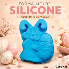 FORMA MOLDE SILICONE BOLO coelhinho COELHO PASCOA  28CM