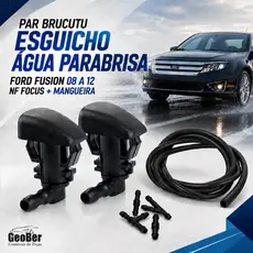 PAR BICO BRUCUTU ESGUICHO AGUA PARABRISA E MANGUEIRA FUSION