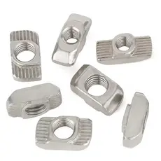 KIT 50 PORCAS MARTELO M6 SERIE 30 PORCA T DESLIZANTE PERFIL