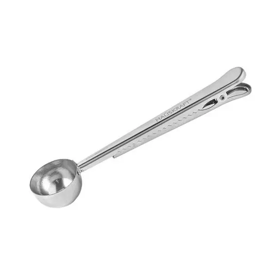 Colher Medidora Café Chá Tempero Prendedor Clip Inox 15gr