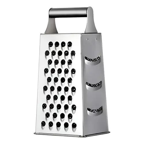 Ralador Multiuso 4 Faces Aço Inox Com Alça Legumes Queijos