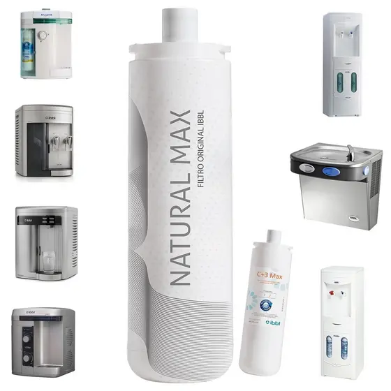 Refil Natural Max C+3 Max Filtro IBBL Purificador De Água Original