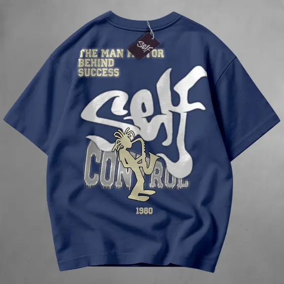 Camiseta Self Control 1980 BEHIND SUCCESS Streetwear Arte Registrada Drop 3