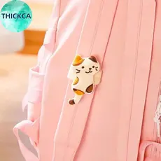 thickca Mini Gato Saco De Pelúcia Charme Gatinho Macio Recheado Dos Desenhos Animados Boneca Chaveiro Para Meninas Bolsa