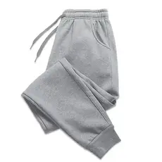 Calca De Moletom Unissex Tecido Grosso Ideal Para Inverno Cinza e Preta