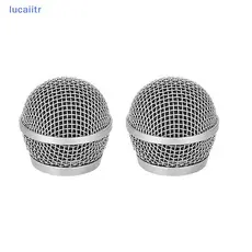 lucaiitr Microfone Grill Head Grille Ball Cover Peças Acessório Substituição Metal Malha Cabeça DIY Para beta58a BR