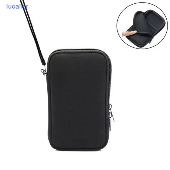 lucaiitr Neoprene Saco Do Telefone Móvel Bolsa Portátil Pequeno De Armazenamento Para Viagens Acessórios Digitais Cabo C