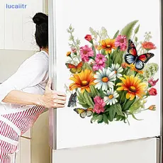 lucaiitr Borboleta Flor À Prova Dwaterproof Água Toalete Stier Assento Do Embelezamento Decorativo Decalques Autoadesivo