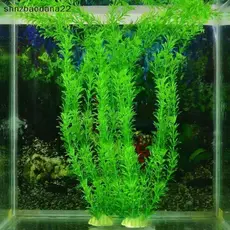 [Shnzd] 12 " Grama De Água Longa Planta Artificial Ornamento De Plástico Decoração De Aquário De Tanque De Peixes EMKK