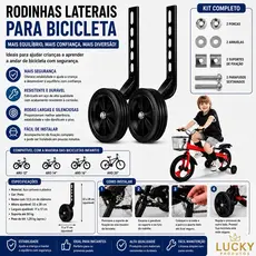 Par de Roda Lateral Rodinha Aro 12 14 16 E 20 Bicicleta Infantil
