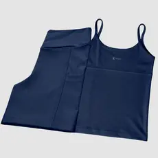 Conjunto Fitness Short para Corrida Bolsos Laterais Camiseta Regata Forro Duplo Casual Esportivo