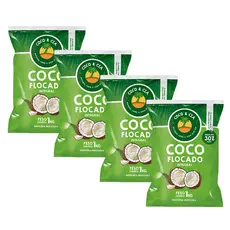 Coco Ralado Flocado Integral S/ Adição De Açúcar - 4KG