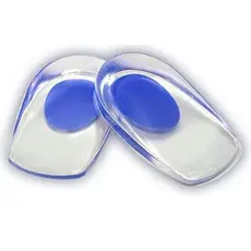 Par Meia Palmilha Silicone Gel Ortopedica Esporao Calcanheira azulGalochas