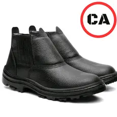 Bota Seguranca Masculina Sapatao EPI Trabalhos Pesados CA Reforcada Original