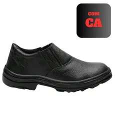 Sapatao Butina Cano Baixo Bota Segurança Trabalho C.A Botina EPI Biqueira PVC Borracha Profissional