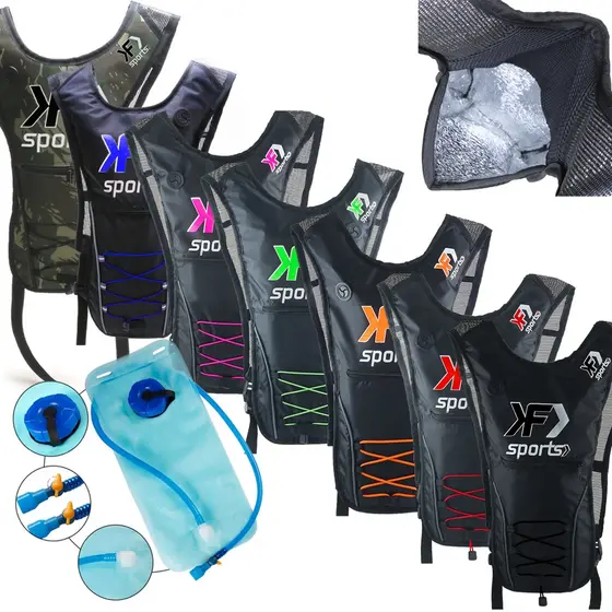 mochila de hidratação camelback térmica mochila hidratação Ciclismo corrida trilha + Refil bolsa de água 2l