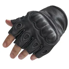 Luva Masculina E Feminina Moto Motociclista Motoqueiro Motoboy Com Proteção Em Couro Legítimo