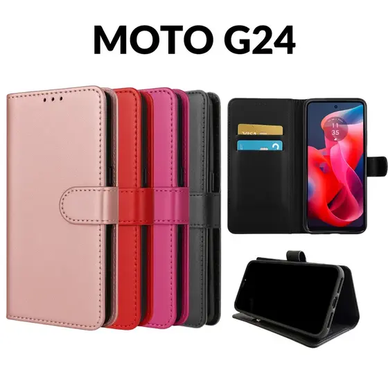 Capa Capinha Carteira Para Motorola Moto G24