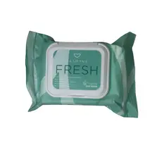 Lencinho umidecido jasmyne fresh fragancia chá verde acalma pele e remove a maquiagem