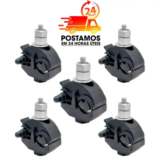 Conector perfurante 10 a 70, derivação Vampiro, Morcego, Piranha, Pirceng