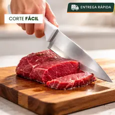 Conjunto Faca Peixeira  Inox Kit Para Cozinha Churrasco Restaurante 6 Polegadas