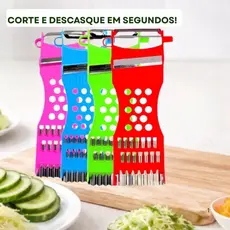 Descascador Fatiador Ralador Cortador Manual De Legumes Cenoura Prático