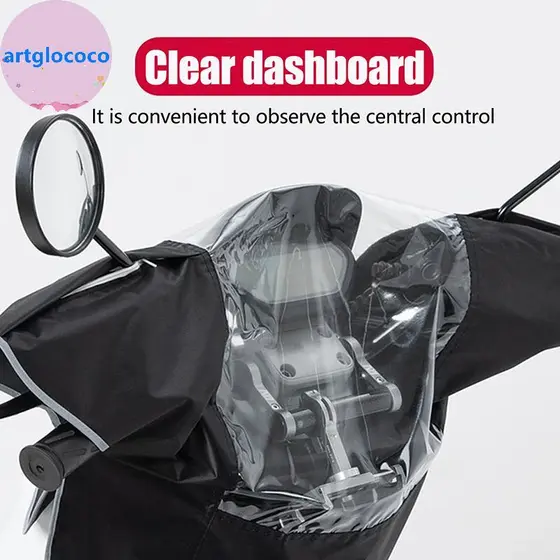 Artglococo Motocicleta Oxford Pano Cabeça Capa De Chuva À Prova Dwaterproof Água Do Painel Da Poeira Universal Moto Aces