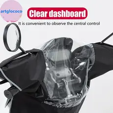 Artglococo Motocicleta Oxford Pano Cabeça Capa De Chuva À Prova Dwaterproof Água Do Painel Da Poeira Universal Moto Aces