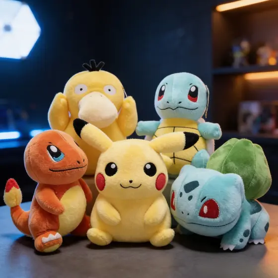 Pelúcia Pokémon 18/20/40cm - Hipoalérgica - Boneco Pokemon Go! Pikachu - Chamander - Squirtle