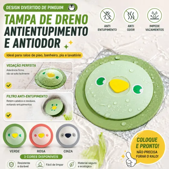 tampa Filtro - De Drenagem De Pia Da Cozinha Estilo De DesenhoAnti-odour Capa Para Ralo De Chão Banheiro Multiuso Uso