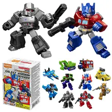Boneco Transformers Defender Figura De Ação Montável Surpresa Hasbro Blokees Colecionável