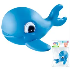 Brinquedo Sensorial Mordedor Para Bebê 3 Meses Baleia Vinil Macio Animais Bichinhos Do Mar Azul