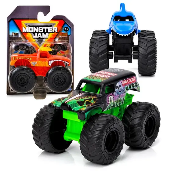 Caminhão Monstro Monster Jam Brinquedo Miniatura 1:72 Original 6 Cm Sunny Brinquedos