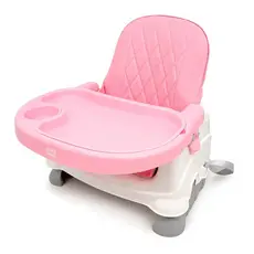 Cadeira De Alimentação Ajustável Para Bebê Rosa Portátil Com Bandeja Papinha Bebê - Guta Guti