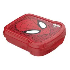 Porta Lanche Sanduicheira Homem Aranha Plástico Spider Man Infantil Para Lancheira Escolar Plasutil