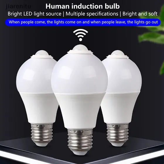 Lâmpada Noturna Com Sensor De Movimento JI E27 PIR 5W 9W 15W LED nitu